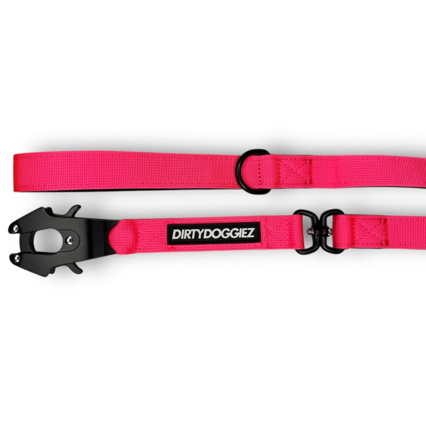 Heavy Duty Combat Dog Leash - Pink