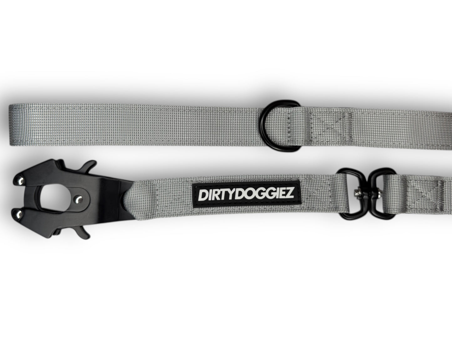 Heavy Duty Combat Dog Leash - Grey