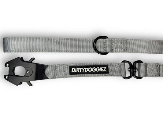 Heavy Duty Combat Dog Leash - Grey