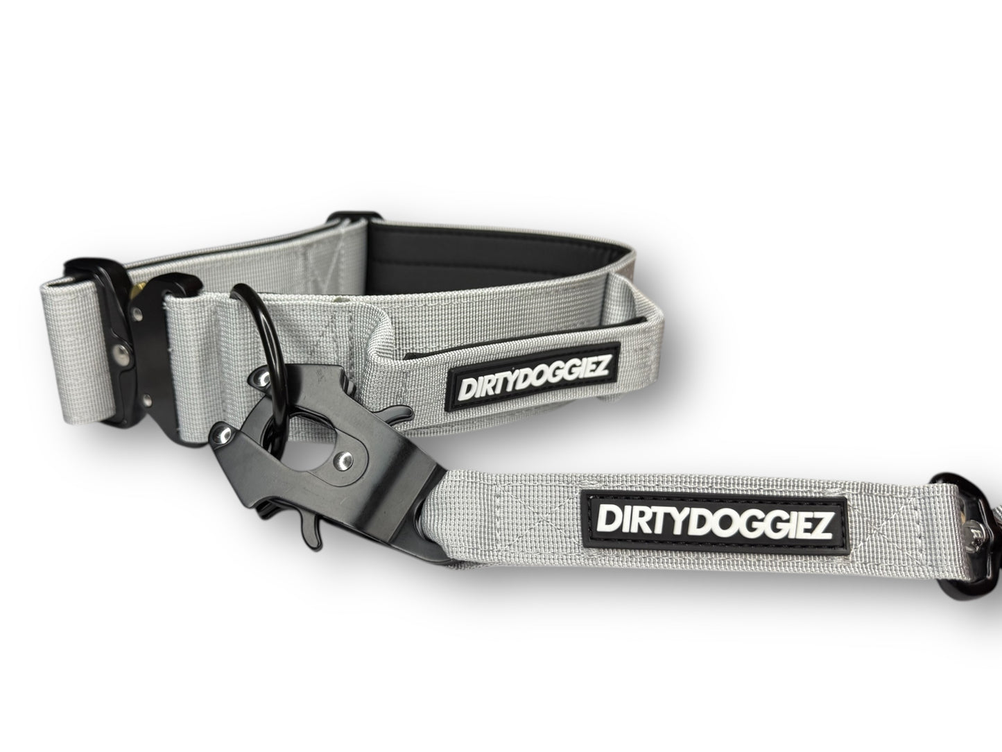 Heavy Duty Combat Dog Leash - Grey