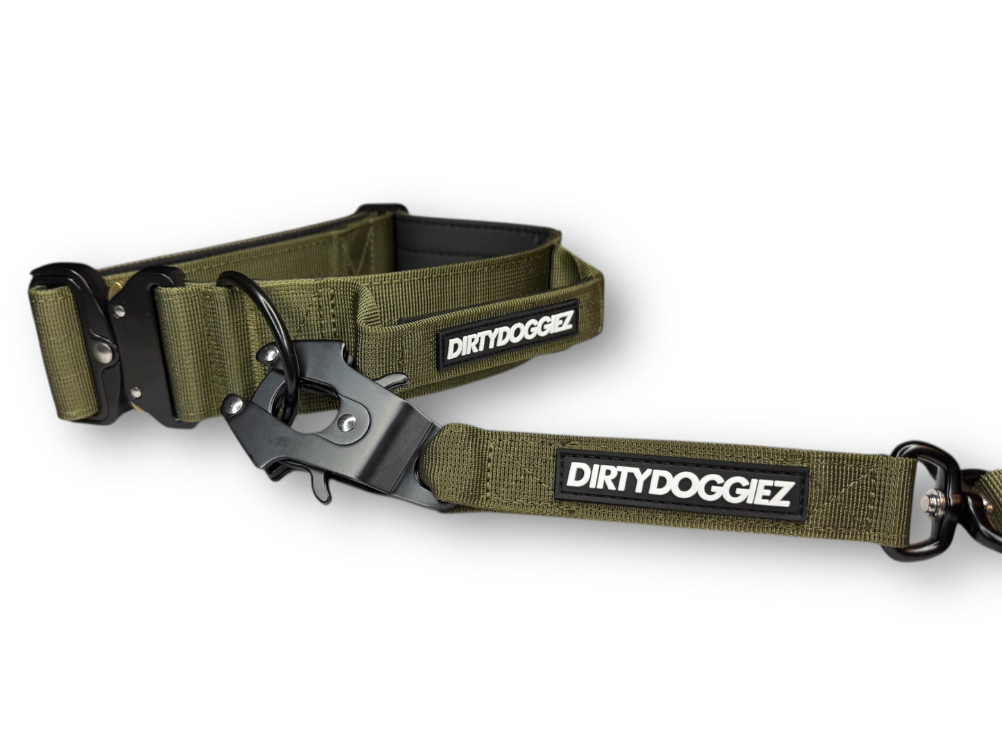 Heavy Duty Combat Dog Leash - Army Green