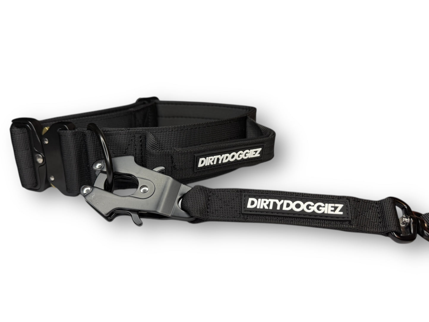 Heavy Duty Combat Dog Leash - Black