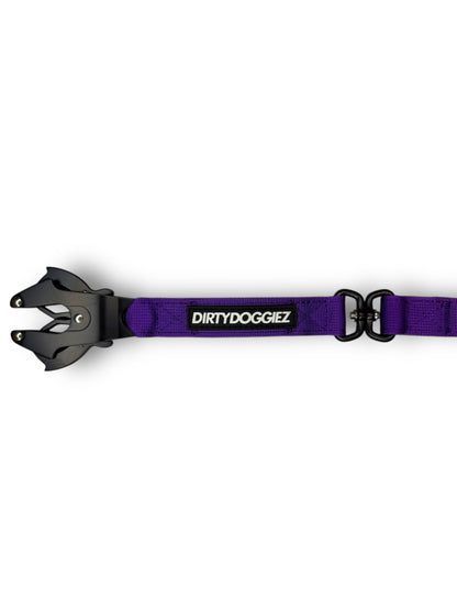 Heavy Duty Combat Dog Leash - Purple