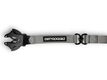 Heavy Duty Combat Dog Leash - Grey