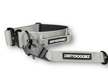 Heavy Duty Combat Dog Leash - Grey